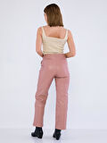 Basics&More Kadın Hakiki Deri Pantolon P03