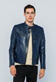 Basics&More Erkek Deri Ceket E-1042