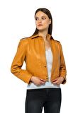 Basics&More Kadın Hakiki Deri Ceket - Kendall