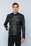 Basics&More Erkek Deri Ceket E-1042