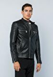 Basics&More Erkek Deri Ceket E-1042