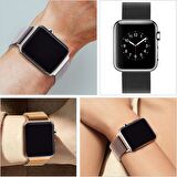 E2M Apple Watch Uyumlu 42-44MM KRD-01 METAL HASIR LACİVERT KORDON 