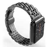 E2M Apple Watch Uyumlu 42-44MM KRD-07 METAL GUMUS KORDON 