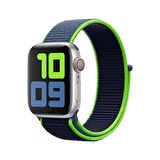 E2M Apple Watch Uyumlu 38-40MM KRD-03 HASIR KOYU MAVİ 