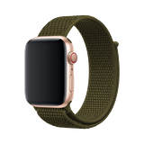 E2M Apple Watch Uyumlu 38-40MM KRD-03 HASIR HAKİ KORDON 