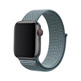 E2M Apple Watch Uyumlu 38-40MM KRD-03 HASIR BUZ MAVİSİ 