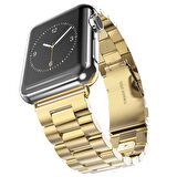 E2M Apple Watch Uyumlu 38-40MM KRD-05 KLASIK METAL ALTIN 