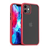 BİKAPAK ELIT SHINE IPHONE 12 MİNİ KIRMIZI KAPAK