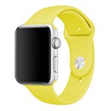 E2M CLASSIC Apple Watch Uyumlu SILIKON KORDON 42-44 SARI 