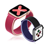 E2M Apple Watch Uyumlu 38-40MM KRD-03 HASIR GÜL KURUSU 