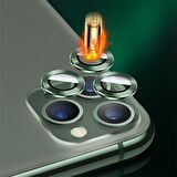 Binano Metal Ring Iphone 11 Pro/11 Pro Max Koyu Yeşil Kamera Koruyucu