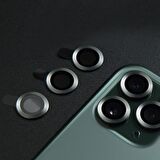 Binano Metal Ring Iphone 11 Pro/11 Pro Max Koyu Yeşil Kamera Koruyucu