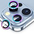 Binano MetalRing Iphone12 Pro Lens Koruyucu Gökkuş
