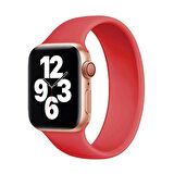 E2M Apple Watch Uyumlu 42-44mm KRD-18 Silikon M Kırmızı 