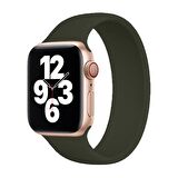 E2M Apple Watch Uyumlu 42-44mm KRD-18 Silikon M Petrol Ye 