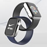 E2M Apple Watch Uyumlu 42-44mm KRD-18 Silikon M Lacivert 