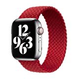 E2M Apple Watch Uyumlu 38-40mm KRD-15 Örgü Kırmızı M 