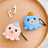 E2M AIRPODS 1-2 KILIF AHTAPOT MAVİ