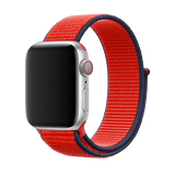 E2M Apple Watch Uyumlu 38-40MM KRD-03 HASIR SPOR KIRMIZI 