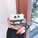 E2M AIRPODS PRO KILIF PANDA GRİ