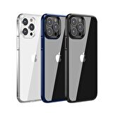 BİKAPAK ELIT CRYSTAL IPHONE 13 PRO MAVİ KAPAK