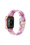 E2m Apple Watch Uyumlu 42-44mm Krd-25 Resin Açık Pembe Kordon 