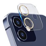 BİNANO IPHONE 12 3D PRO RETRO GOLD CAMERA KORUYUCU