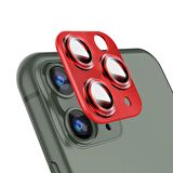 BİNANO IPHONE 11/12 MİNİ 360 METAL KIRMIZI CAMERA 
