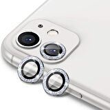BİNANO IPHONE 11/12 MİNİ DIAMOND SİYAH CAMERA KORU