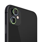 BİNANO IPHONE 11/12 MİNİ DIAMOND KARIŞIK YEŞİL CAM