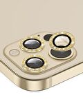 BİNANO IPHONE 12 PRO DIAMOND GOLD CAMERA KORUYUCU