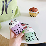 E2M AIRPODS 1-2 KILIF BEAR TEA MOR