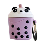 E2M AIRPODS 1-2 KILIF BEAR TEA MOR
