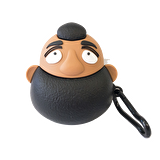 E2M AIRPODS 1-2 KILIF BUSHY BEARD KAHVERENGi