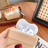 E2M AIRPODS 1-2 KILIF UYUYAN KEDi TURUNCU
