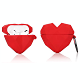E2M AIRPODS 3 KILIF ORİGAMİ KALP KIRMIZI
