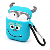 E2M AIRPODS 1-2 KILIF DEV MONSTER MAVİ