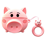 E2M AIRPODS PRO KILIF CUTE DOMUZ PEMBE