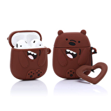 E2M AIRPODS 1-2 KILIF BARE BEAR KAHVERENGİ
