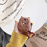 E2M AIRPODS 1-2 KILIF BARE BEAR KAHVERENGİ