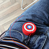 E2M AIRPODS 1-2 KILIF KAPTAN AMERİKA KIRMIZI