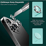 Binano Iphone 11 Pro/11 Pro Max/12 Pro Taşlı Siyah Kamera Koruyucu