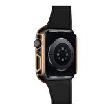 E2M Apple Watch Uyumlu 38MM STAR KASA VE EKRAN KORUYUCU GOLD 