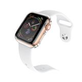 BİNANO Apple Watch Uyumlu 40MM SİLİKON KASA VE EKRAN KORUYUCU ŞEFFAF 