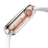 BİNANO Apple Watch Uyumlu 40MM SİLİKON KASA VE EKRAN KORUYUCU ŞEFFAF 