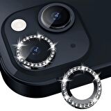 BİNANO IPHONE 14/14 PLUS TAŞLI SİYAH KAMERA KORUYU