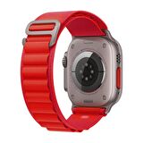 E2M Apple Watch Uyumlu 42-44-45-49MM KRD-26 ALPINE KIRMIZ 