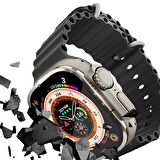 BİNANO Apple Watch Uyumlu ULTRA 49MM METAL ÇERÇEVELİ EKRA 