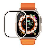 BİNANO Apple Watch Uyumlu ULTRA 49MM METAL ÇERÇEVELİ EKRA 