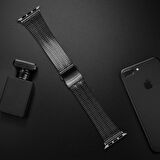 E2M Apple Watch Uyumlu 38-40-41MM KRD-29 METAL GÜMÜŞ KORD 
